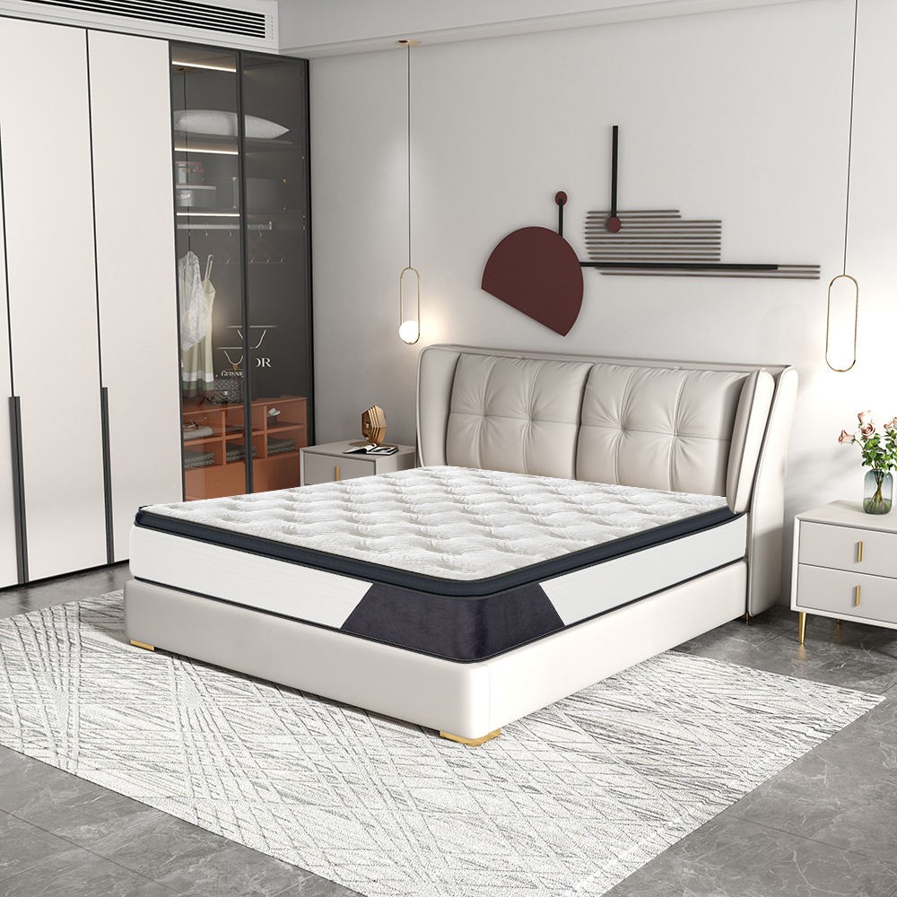 5 Star Hotel Luxury Queen King Size Mattresses Euro Top Pocket Spring Mattress Nature Latex Gel Memory Foam Bed Furniture in Box